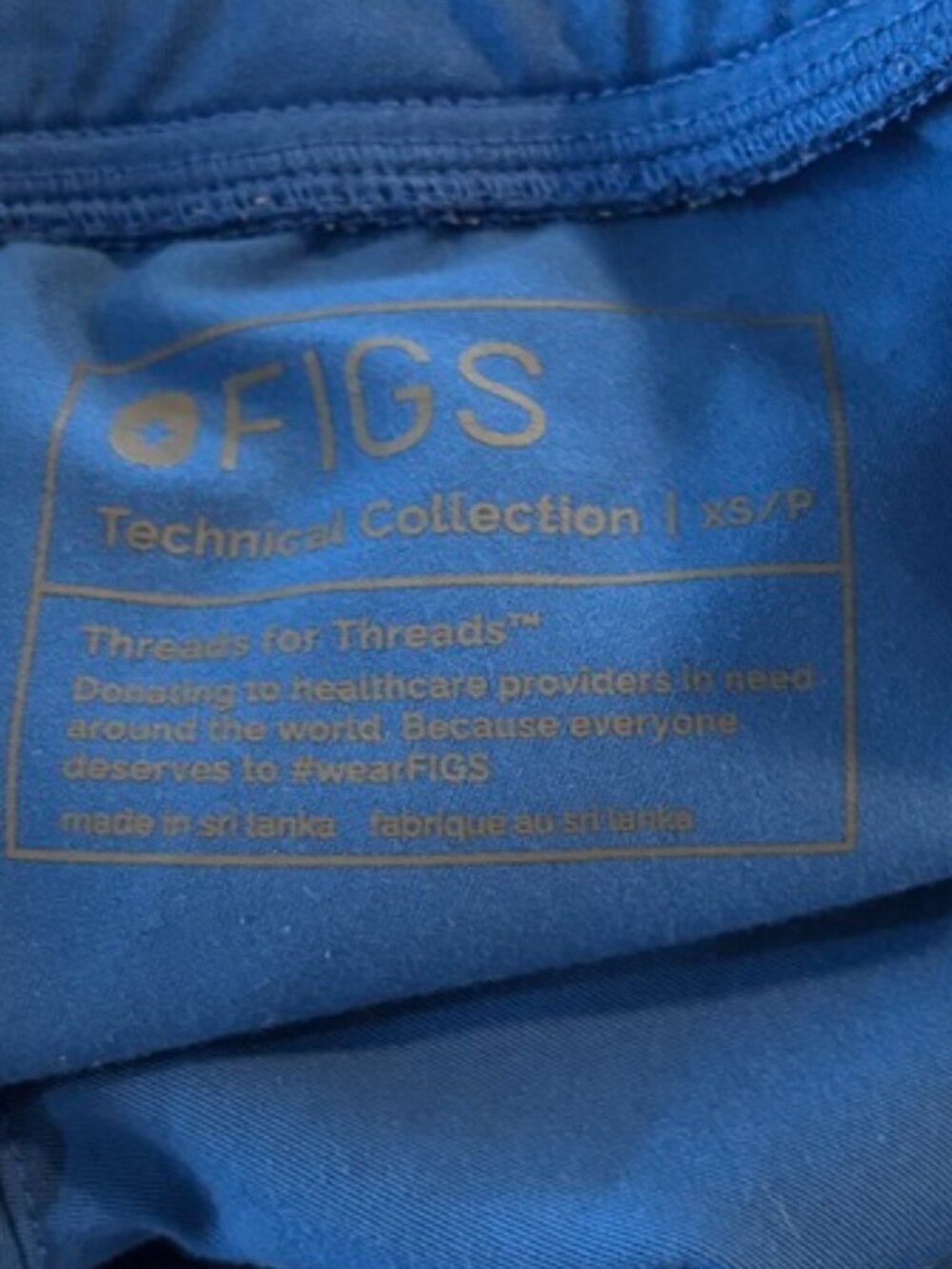 FIGS Royal Blue Zamora Jogger Scrub Pants Size XS Petite - Picture 4 of 6
